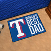 19" x 30" Texas Rangers World's Best Dad Rectangle Starter Mat