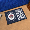 19" x 30" Winnipeg Jets World's Best Dad Rectangle Starter Mat