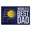 19" x 30" Indiana Pacers World's Best Dad Rectangle Starter Mat