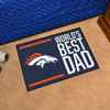 19" x 30" Denver Broncos World's Best Dad Rectangle Starter Mat