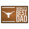 19" x 30" Texas Longhorns World's Best Dad Rectangle Starter Mat