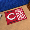 19" x 30" Cincinnati Reds World's Best Dad Rectangle Starter Mat