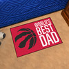 19" x 30" Toronto Raptors World's Best Dad Rectangle Starter Mat