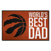 19" x 30" Toronto Raptors World's Best Dad Rectangle Starter Mat