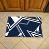 19" x 30" Dallas Cowboys NFL x FIT Pattern Rectangle Scraper Mat