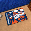 19" x 30" Denver Broncos NFL x FIT Pattern Rectangle Starter Mat