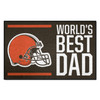 19" x 30" Cleveland Browns World's Best Dad Rectangle Starter Mat