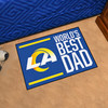 19" x 30" Los Angeles Rams World's Best Dad Rectangle Starter Mat