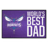 19" x 30" Charlotte Hornets World's Best Dad Rectangle Starter Mat