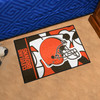 19" x 30" Cleveland Browns NFL x FIT Pattern Rectangle Starter Mat