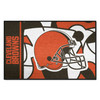19" x 30" Cleveland Browns NFL x FIT Pattern Rectangle Starter Mat