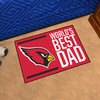 19" x 30" Arizona Cardinals World's Best Dad Rectangle Starter Mat