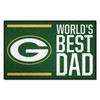 19" x 30" Green Bay Packers World's Best Dad Rectangle Starter Mat