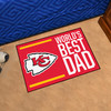 19" x 30" Kansas City Chiefs World's Best Dad Rectangle Starter Mat