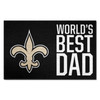 19" x 30" New Orleans Saints World's Best Dad Rectangle Starter Mat