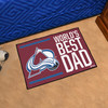 19" x 30" Colorado Avalanche World's Best Dad Rectangle Starter Mat