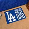 19" x 30" Los Angeles Dodgers World's Best Dad Rectangle Starter Mat