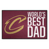 19" x 30" Cleveland Cavaliers World's Best Dad Rectangle Starter Mat