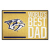 19" x 30" Nashville Predators World's Best Dad Rectangle Starter Mat