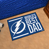 19" x 30" Tampa Bay Lightning World's Best Dad Rectangle Starter Mat