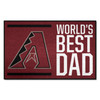 19" x 30" Arizona Diamondbacks World's Best Dad Rectangle Starter Mat