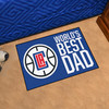 19" x 30" Los Angeles Clippers World's Best Dad Rectangle Starter Mat