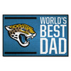 19" x 30" Jacksonville Jaguars World's Best Dad Rectangle Starter Mat