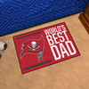 19" x 30" Tampa Bay Buccaneers World's Best Dad Rectangle Starter Mat