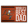 19" x 30" Tampa Bay Buccaneers World's Best Dad Rectangle Starter Mat