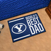 19" x 30" Brigham Young Cougars World's Best Dad Rectangle Starter Mat