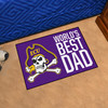 19" x 30" East Carolina Pirates World's Best Dad Rectangle Starter Mat