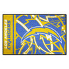 19" x 30" Los Angeles Chargers NFL x FIT Pattern Rectangle Starter Mat