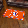 3' x 5' Denver Broncos Retro Logo Orange Rectangle Area Rug