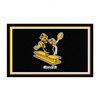3' x 5' Pittsburgh Steelers Retro Logo Black Rectangle Area Rug