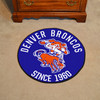 27" Denver Broncos Retro Logo Roundel Round Mat
