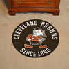 27" Cleveland Browns Retro Logo Roundel Round Mat