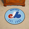 27" 1990 Montreal Expos Retro Logo Roundel Round Mat