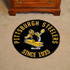 27" Pittsburgh Steelers Retro Logo Roundel Round Mat