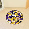 27" Minnesota Vikings NFL x FIT Pattern Roundel Round Mat