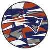 27" New England Patriots NFL x FIT Pattern Roundel Round Mat