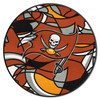27" Tampa Bay Buccaneers NFL x FIT Pattern Roundel Round Mat