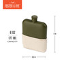 Matte Army Green Flask by Foster & Rye