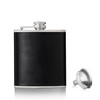 Monte Carlo: 6 oz Faux Leather Flask by True