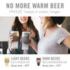 Beer FREEZE Glasses in Gray by Host, Set of 2