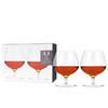 Crystal Wingback Brandy Glasses by Viski, Set of 2