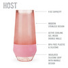 Champagne FREEZE in Blush Tint by Host, Set of 2