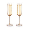 Tulip Champagne Flutes in Amber by Twine Living, Set of 2