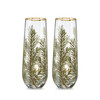 Woodland Stemless Champagne Flutes by Twine Living, Set of 2