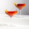 Angled Crystal Coupe Glasses by Viski, Set of 2