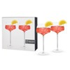 Angled Crystal Amaro Spritz Glasses by Viski, Set of 2